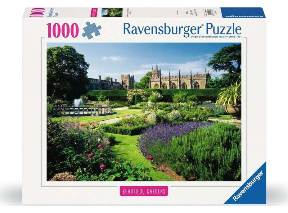 RAVENSBURGER Puzzle Kouzelné zahrady: Královské zahrady, hrad Sudeley, Anglie 1000 dílků