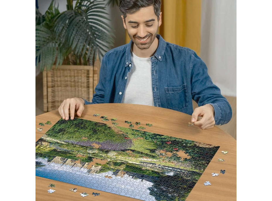 RAVENSBURGER Puzzle Kouzelné zahrady: Královské zahrady, hrad Sudeley, Anglie 1000 dílků