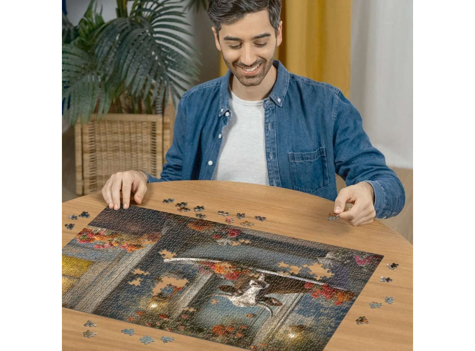 RAVENSBURGER Puzzle Kráva ve vaně 1000 dílků