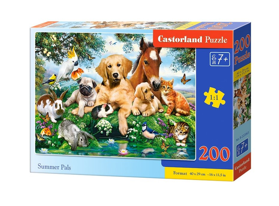 CASTORLAND Puzzle Letní přátelé 200 dílků