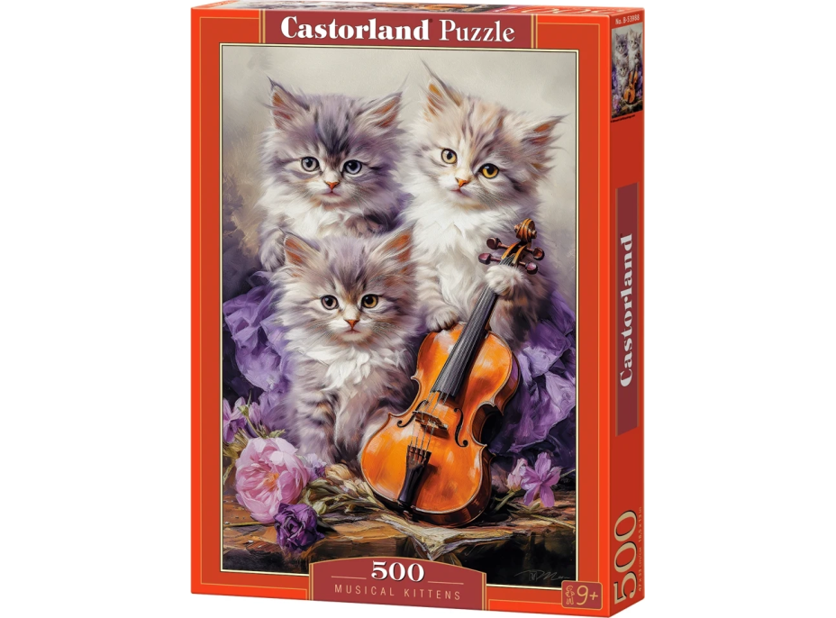 CASTORLAND Puzzle Muzikální koťata 500 dílků