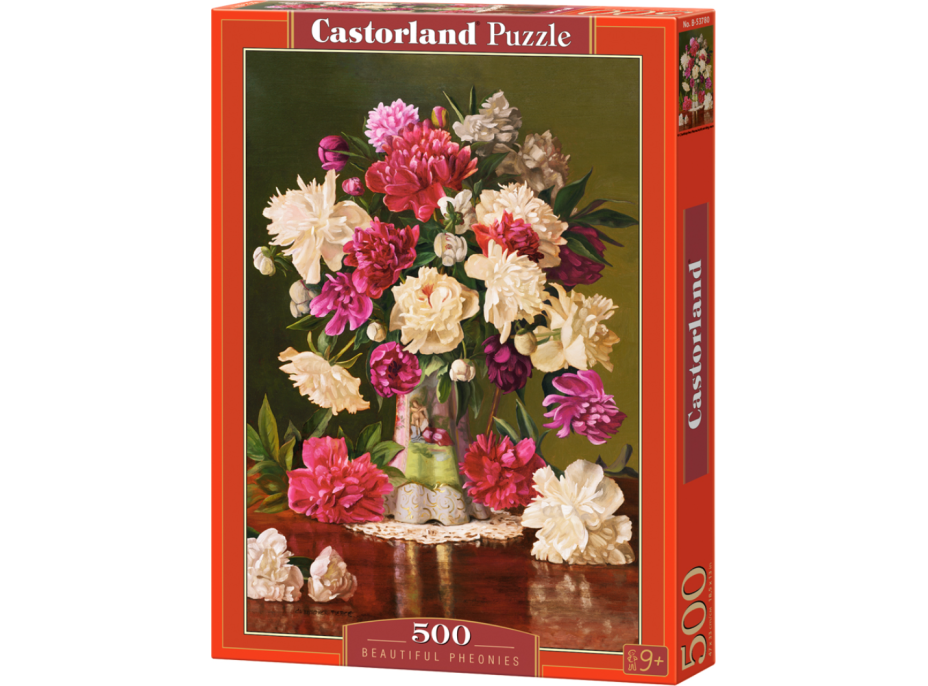 CASTORLAND Puzzle Nádherné pivoňky 500 dílků