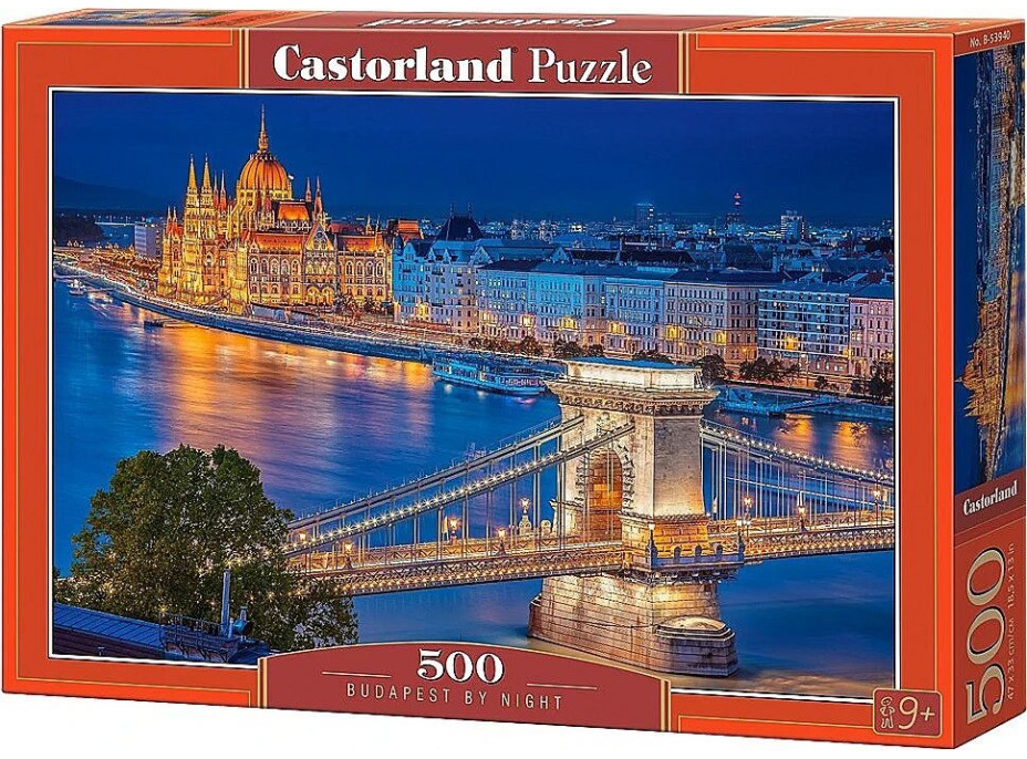 CASTORLAND Puzzle Noční Budapešť 500 dílků