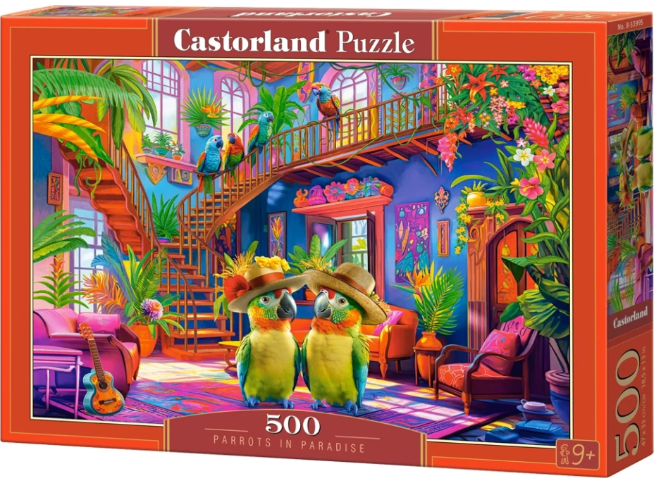 CASTORLAND Puzzle Papoušci v ráji 500 dílků