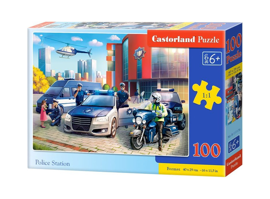 CASTORLAND Puzzle Policejní stanice 100 dílků