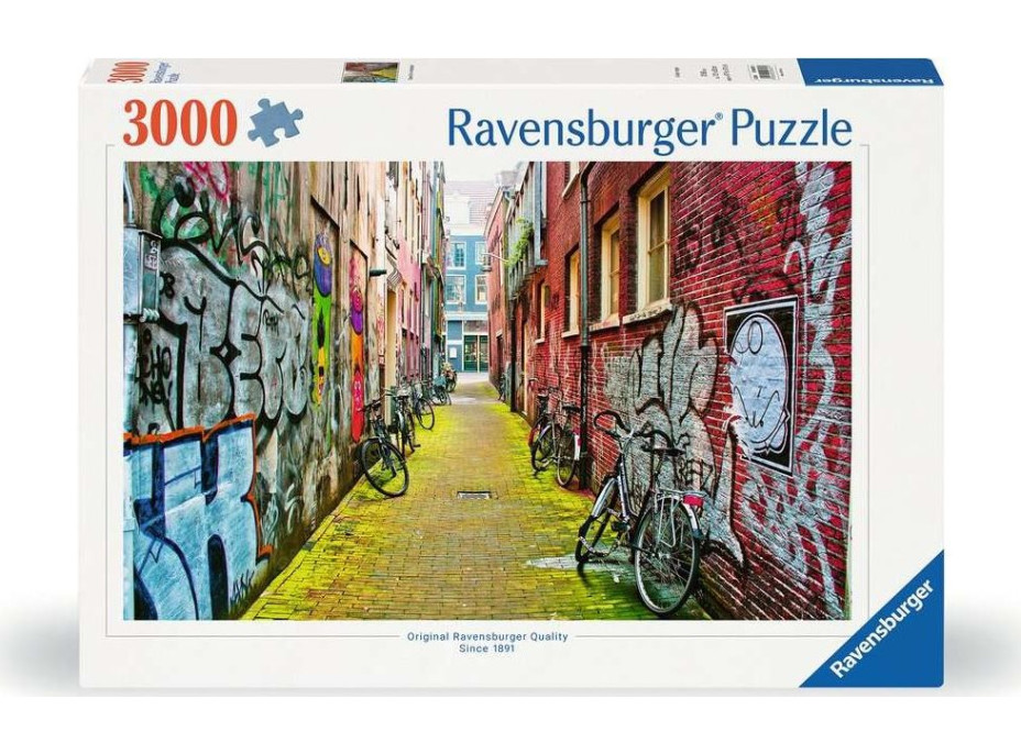 RAVENSBURGER Puzzle Street Art v Amsterdamu 3000 dílků