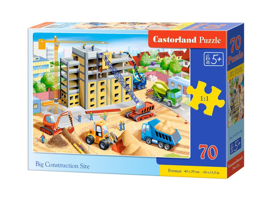 CASTORLAND Puzzle Velké staveniště 70 dílků