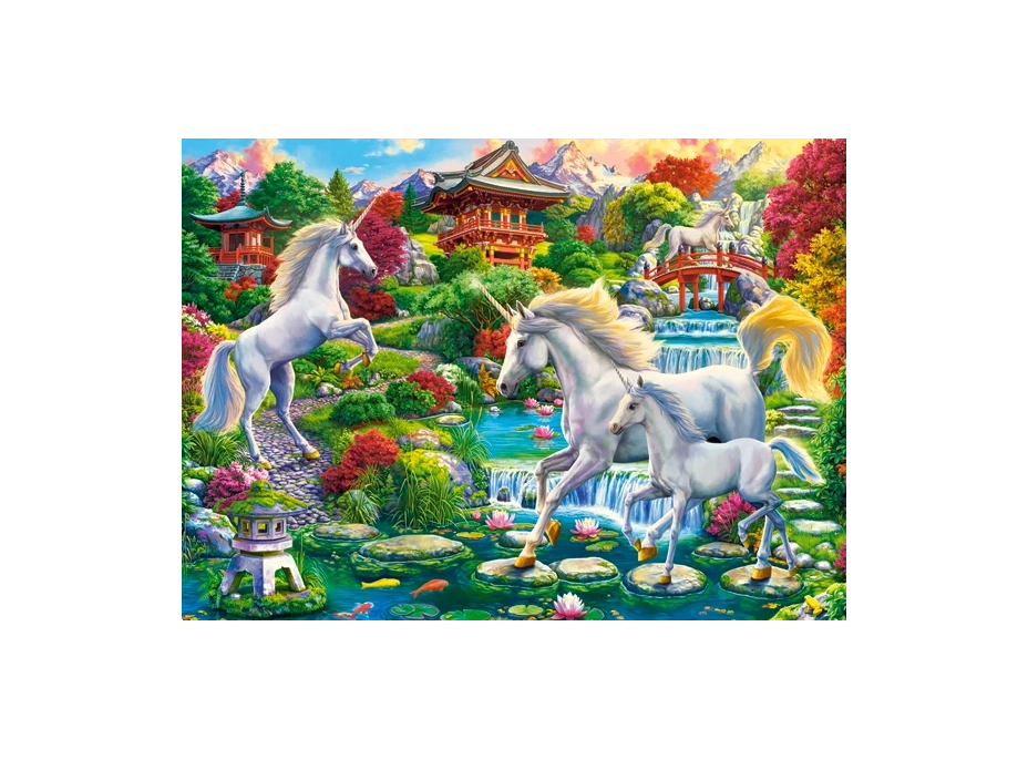 CASTORLAND Puzzle Zahrada jednorožců 300 dílků