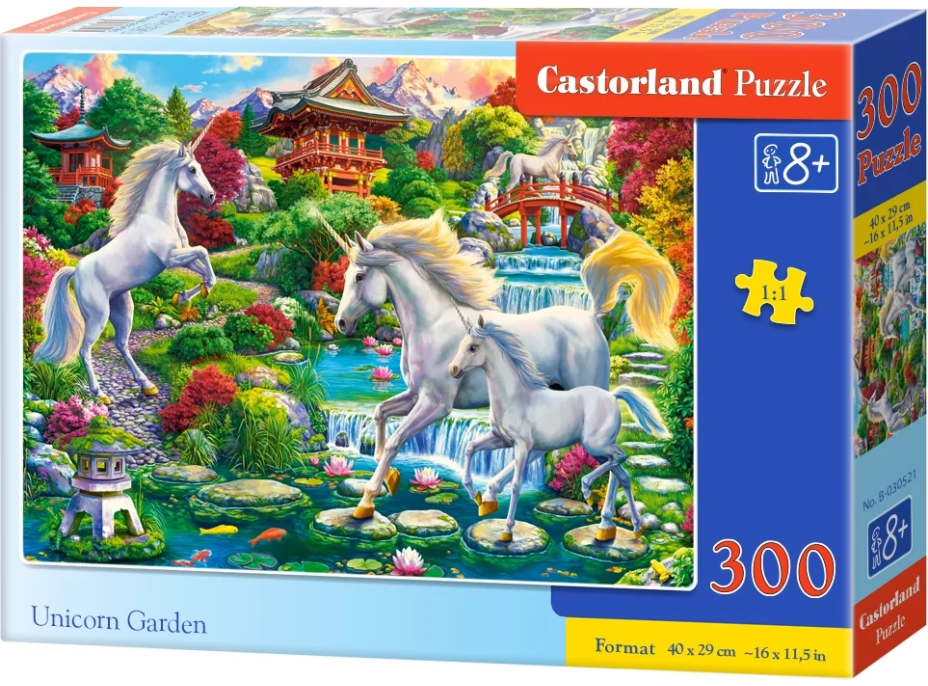 CASTORLAND Puzzle Zahrada jednorožců 300 dílků