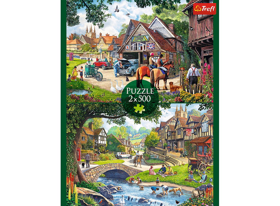 TREFL Puzzle Idylický život 2x500 dílků