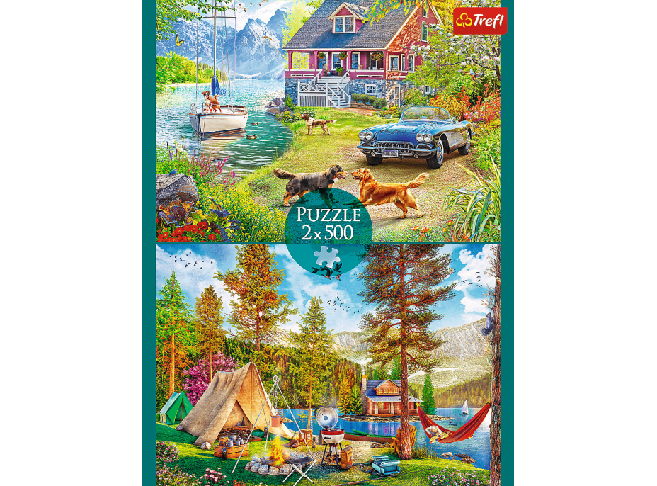 TREFL Puzzle Letní relax 2x500 dílků