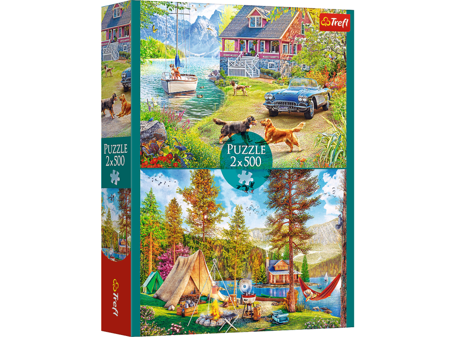 TREFL Puzzle Letní relax 2x500 dílků