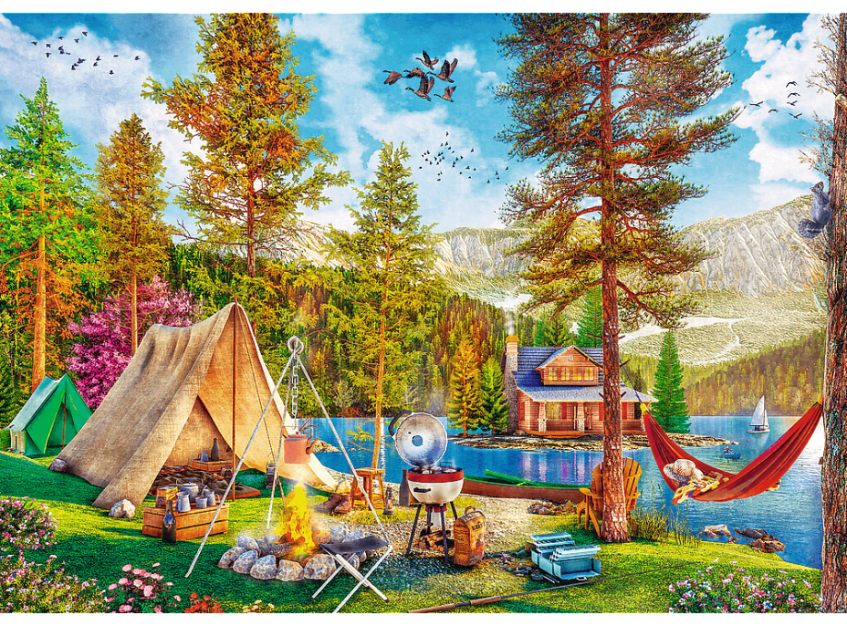 TREFL Puzzle Letní relax 2x500 dílků