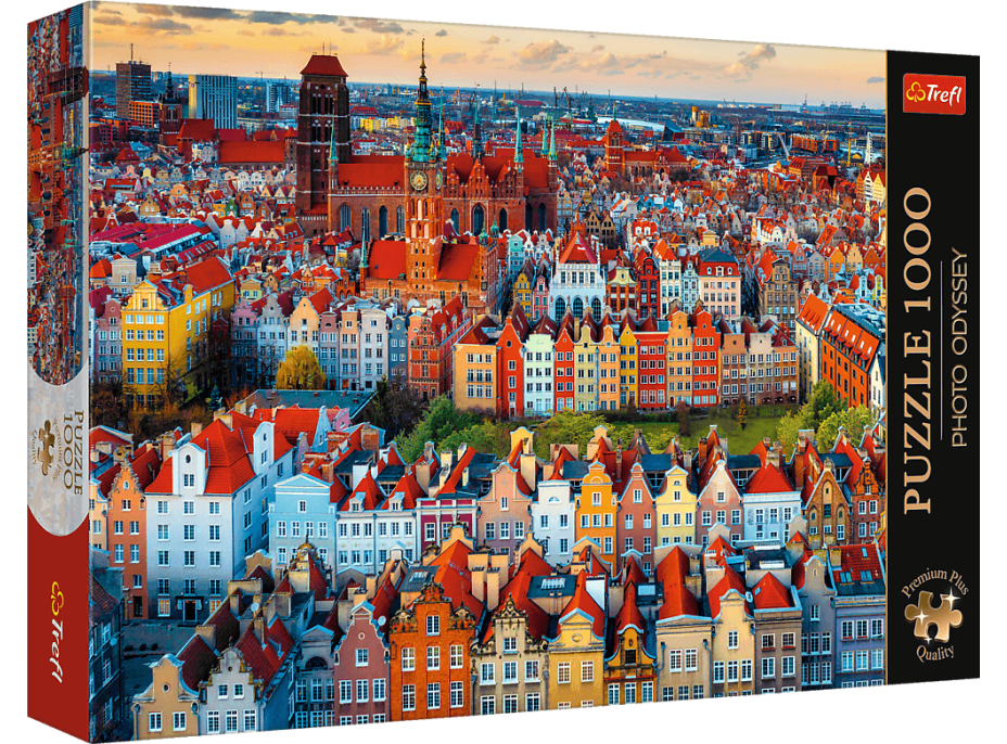 TREFL Puzzle Premium Plus Photo Odyssey: Pohled na Gdaňsk, Polsko 1000 dílků