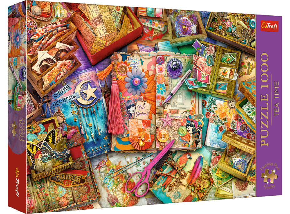 TREFL Puzzle Premium Plus Tea Time: Scrapbooking 1000 dílků