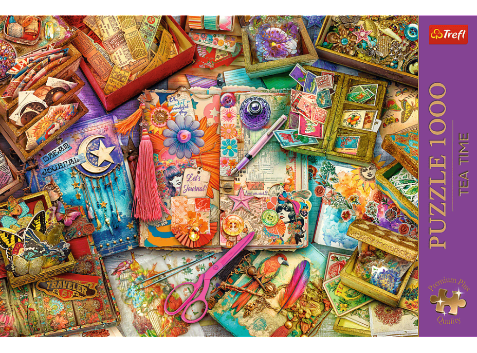 TREFL Puzzle Premium Plus Tea Time: Scrapbooking 1000 dílků