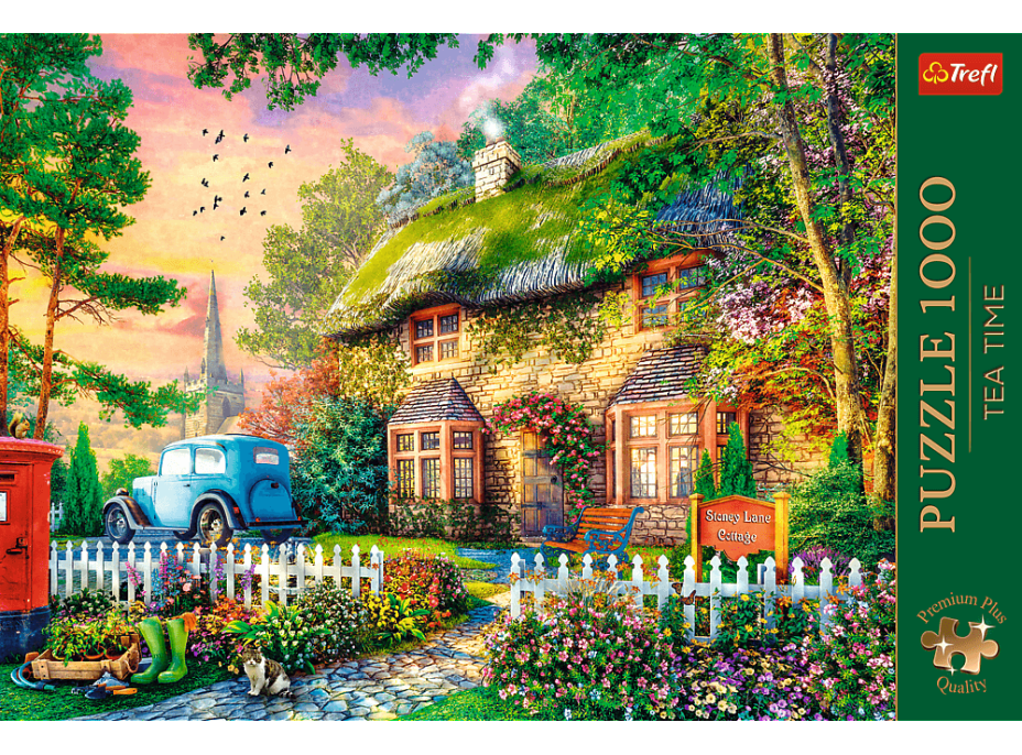 TREFL Puzzle Premium Plus Tea Time: Stoney Lane Cottage 1000 dílků