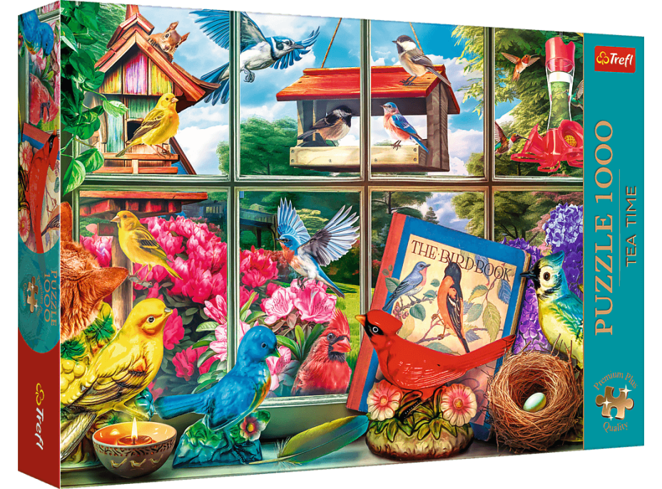 TREFL Puzzle Premium Plus Tea Time: Svět ptáků 1000 dílků