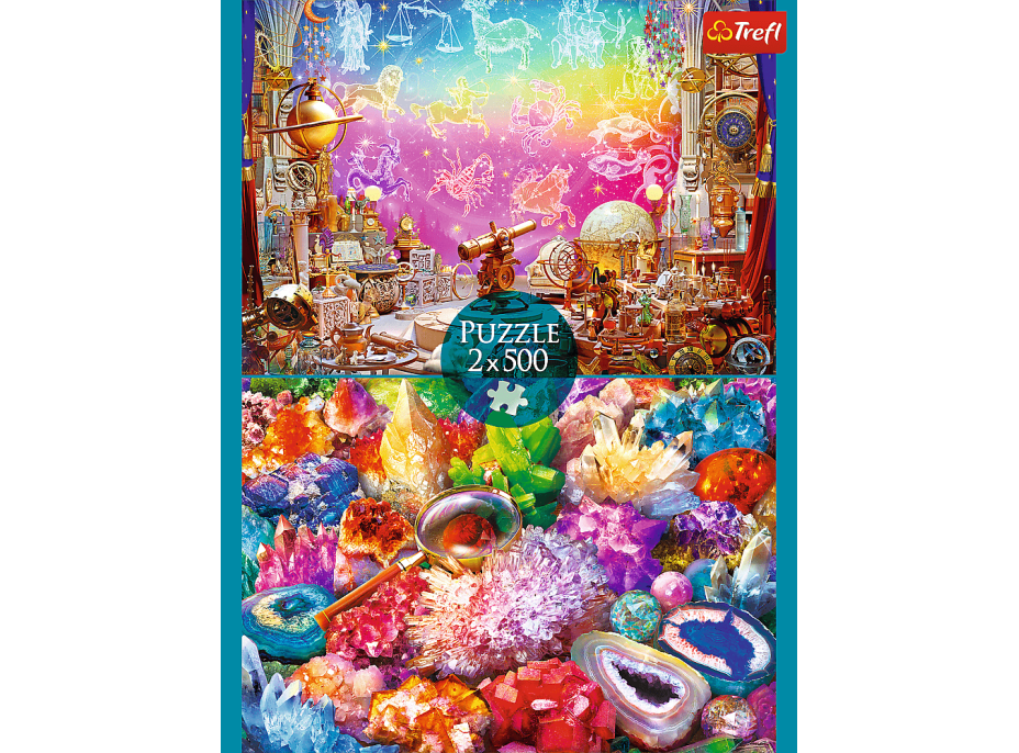 TREFL Puzzle Vesmír a krystaly 2x500 dílků