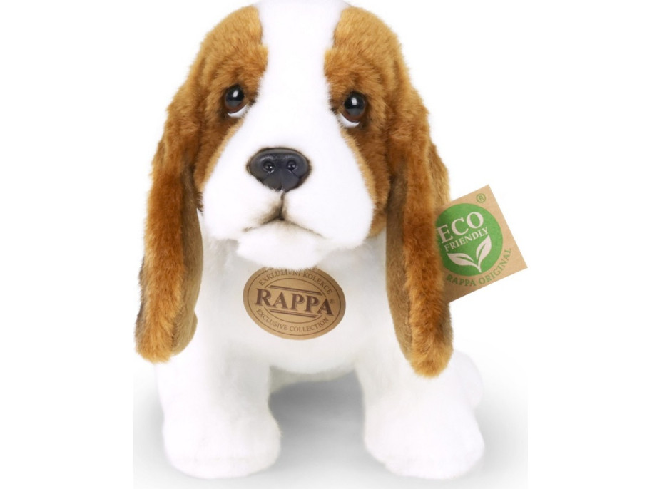 Rappa Plyšový basset 32 cm ECO-FRIENDLY