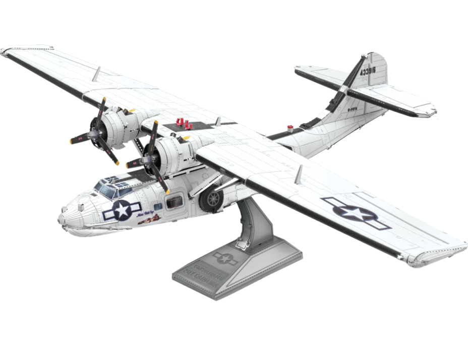 METAL EARTH 3D puzzle Letájící člun Consolidated PBY Catalina