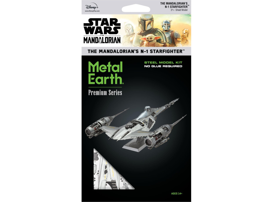 METAL EARTH 3D puzzle Premium Series: Star Wars Mandalorian N-1 Starfighter