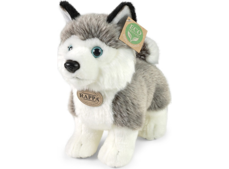 Rappa Plyšový pes husky stojící 23 cm ECO-FRIENDLY