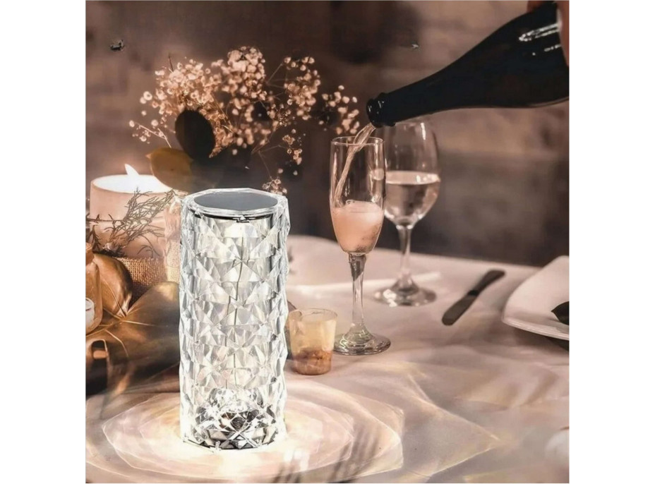 Dekorační LED osvětlení ROSE DIAMOND - 21 cm - multikolor