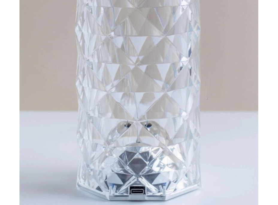 Dekorační LED osvětlení ROSE DIAMOND - 21 cm - multikolor