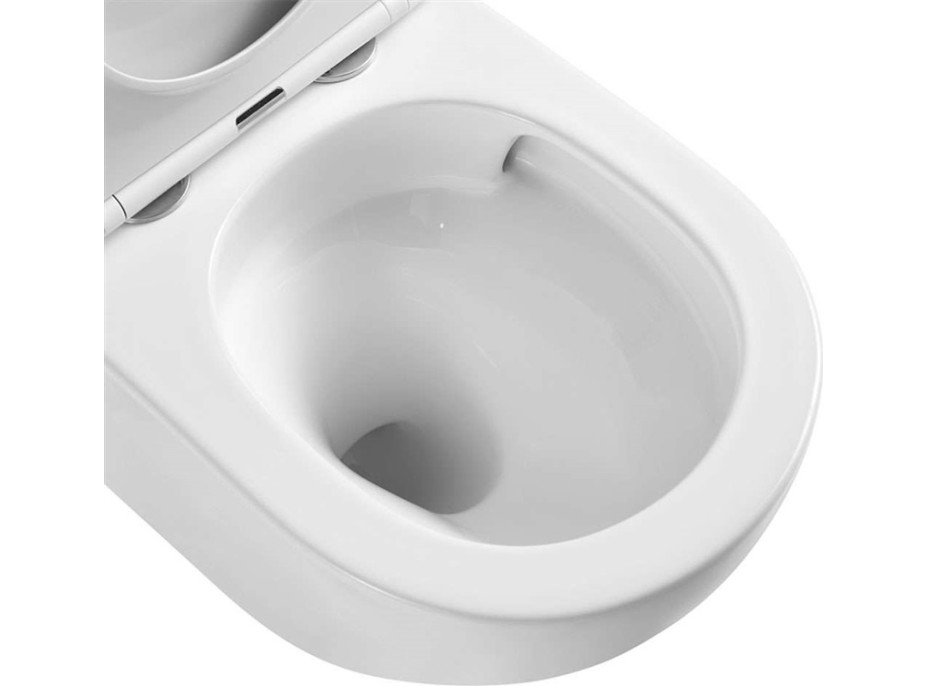 WC závěsné kapotované, Smart Flush RIMLESS, keramické, vč. sedátka