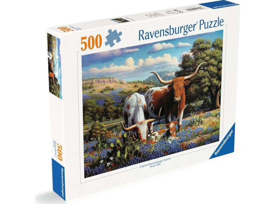 RAVENSBURGER Puzzle Dobytek na louce 500 dílků