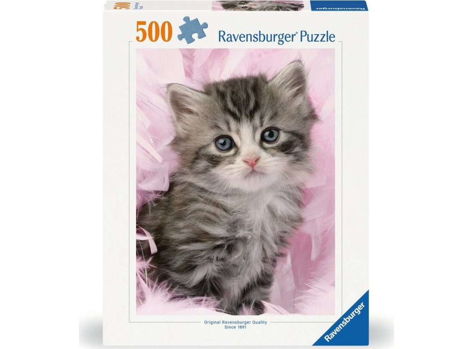 RAVENSBURGER Puzzle Roztomilé kotě 500 dílků