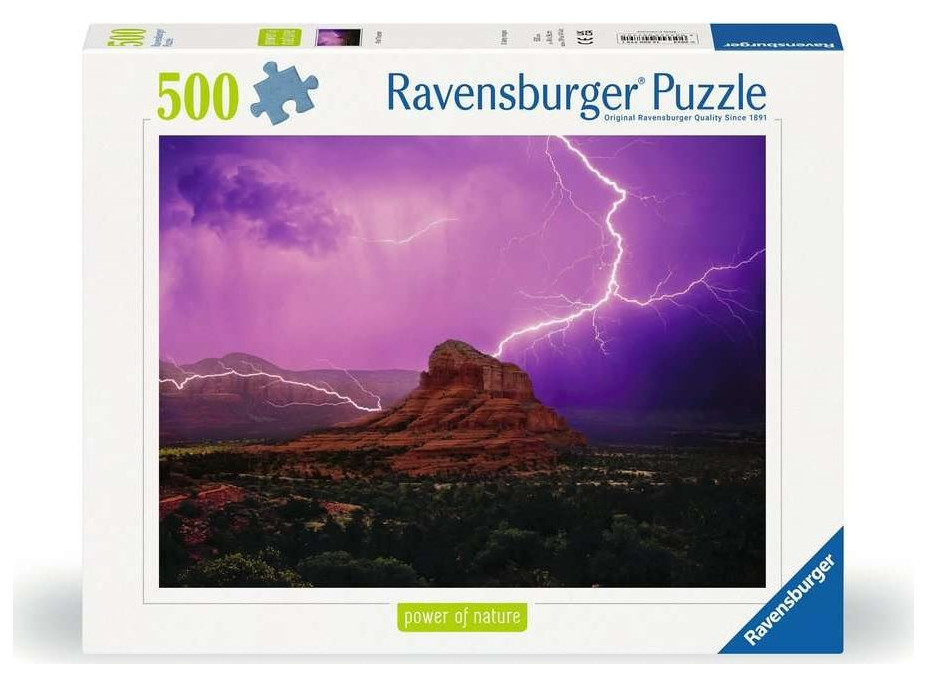 RAVENSBURGER Puzzle Růžová bouřka 500 dílků