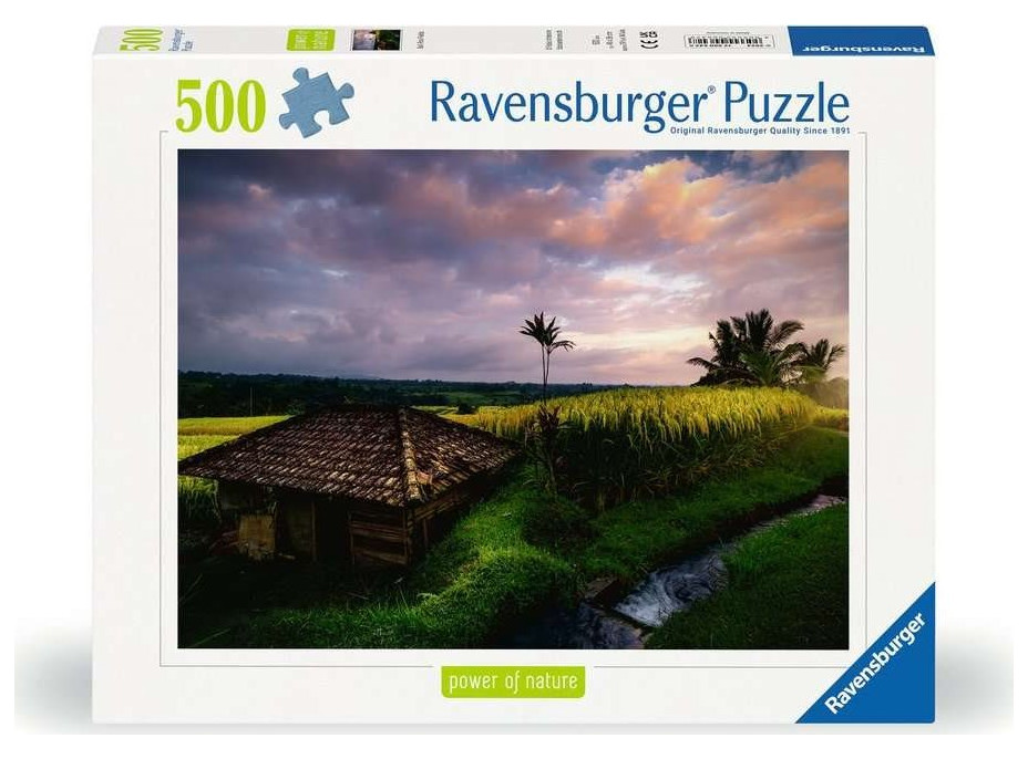 RAVENSBURGER Puzzle Rýžová pole na Bali 500 dílků