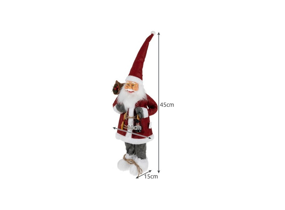 Vánoční dekorační figurka 45 cm - Santa Claus