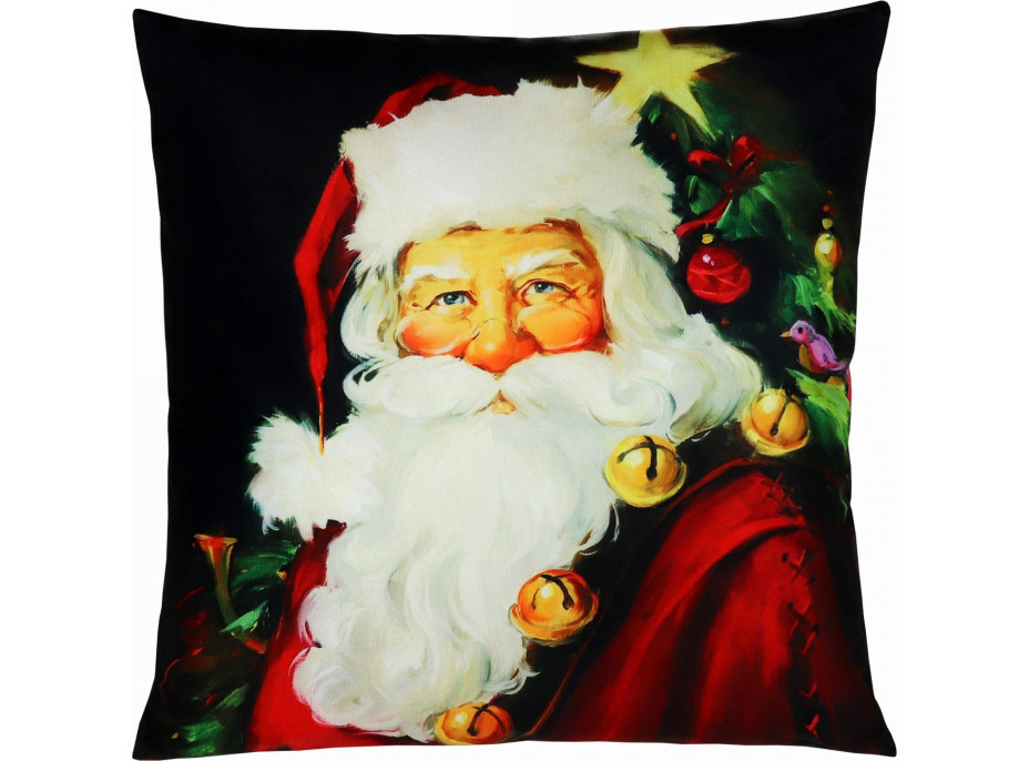 Vánoční povlak na polštář JOY 45x45 cm - Santa Claus