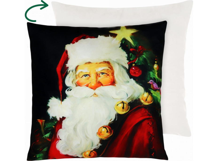 Vánoční povlak na polštář JOY 45x45 cm - Santa Claus