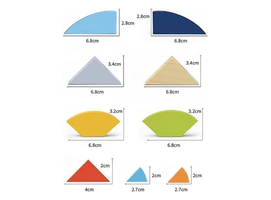 MWSJ Dřevěný tangram Vejce