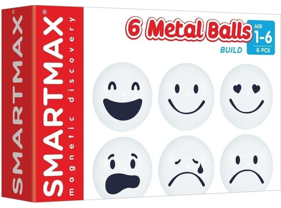 SMARTMAX Magnetická stavebnice Metal Balls Build 6 dílků