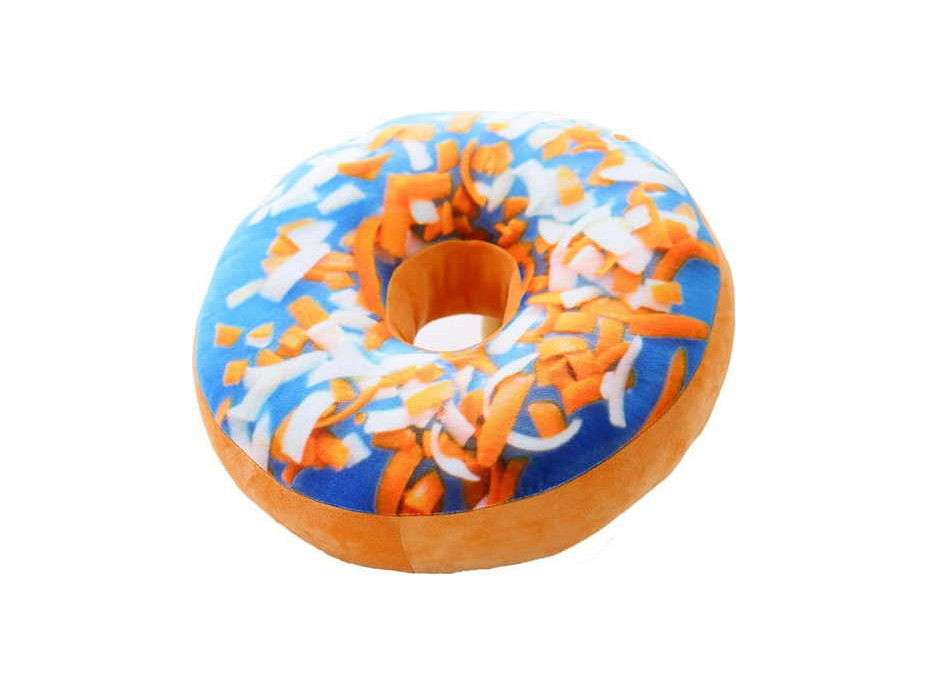 Dekorační polštář DONUT 40 cm - modrý