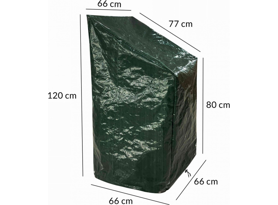 Ochranný voděodolný obal na zahradní židle TRIGO - 66x66x80/120 cm