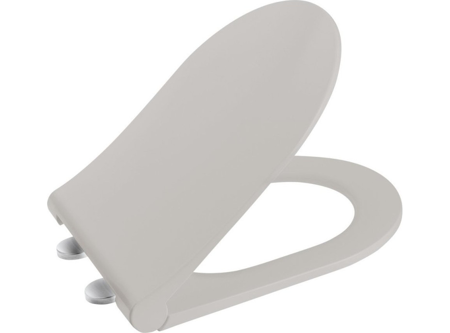 Sapho BRILLA WC sedátko, SLIM, Soft Close, latte mat 100787-114