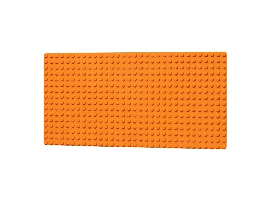 L-W Toys Velká podložka na stavění - JUNIOR 16x32 bodů oranžová