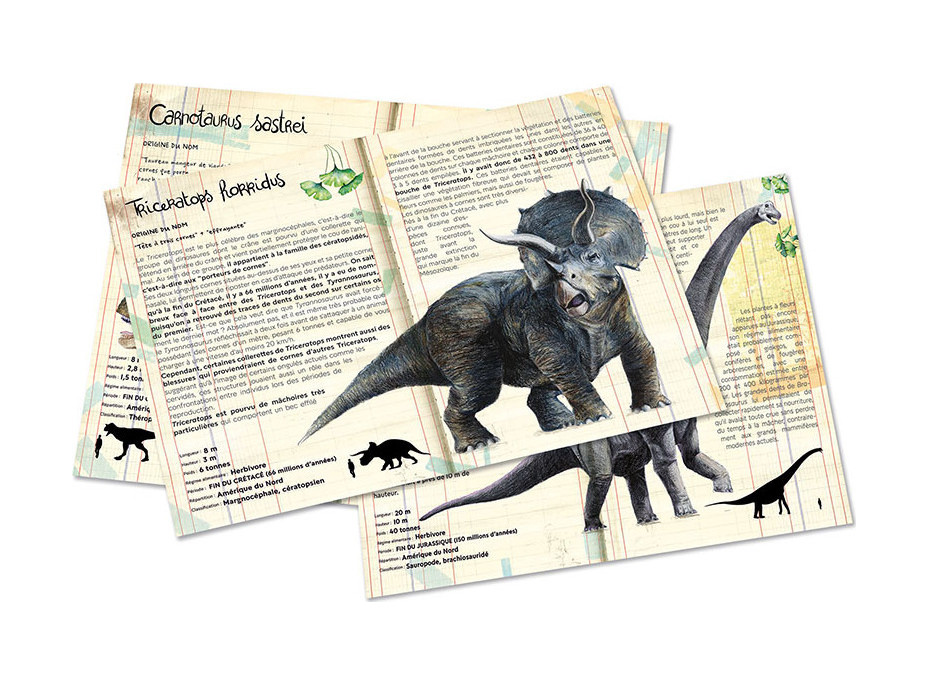 Vilac Sada 3 puzzle dinosaurů