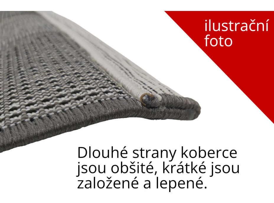 Kusový koberec Floorlux 20001 Silver/Black – na ven i na doma