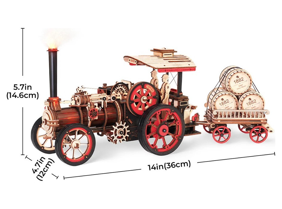 RoboTime 3D mechanická skládačka Parní stroj