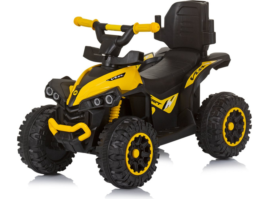 CHIPOLINO Odrážedlo se stříškou a vodící tyčí ATV Yellow