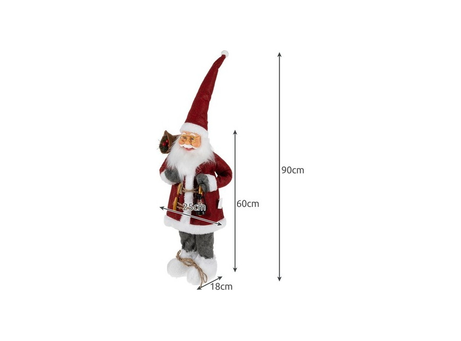 Vánoční dekorační figurka 60 cm - Santa Claus