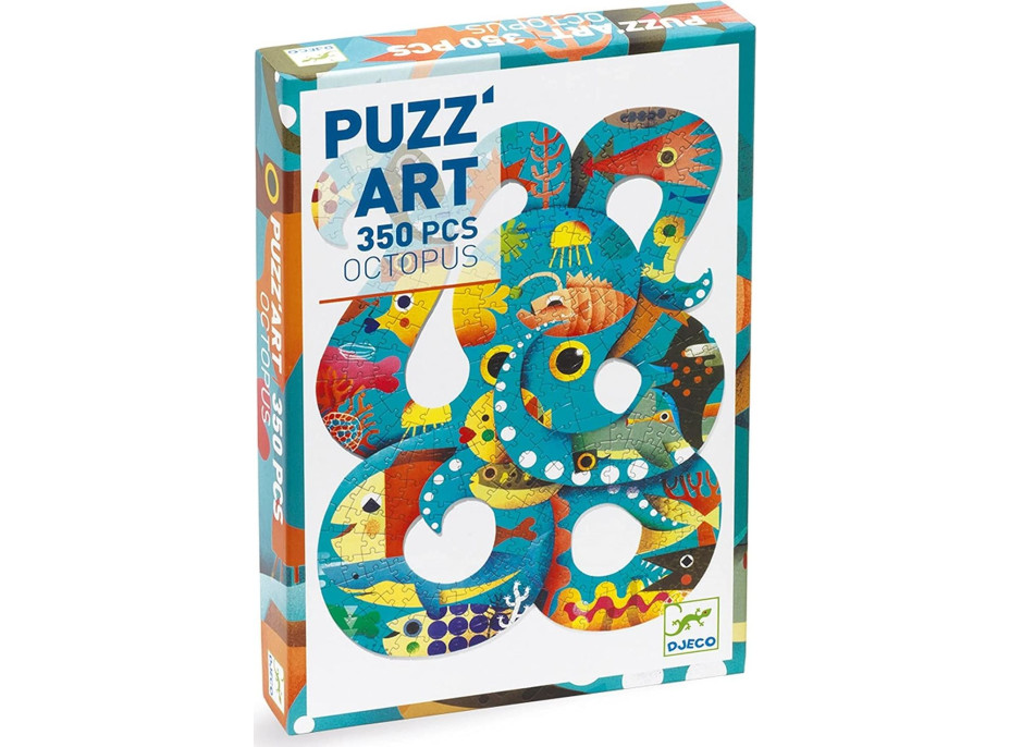 DJECO Obrysové puzzle Chobotnice 350 dílků