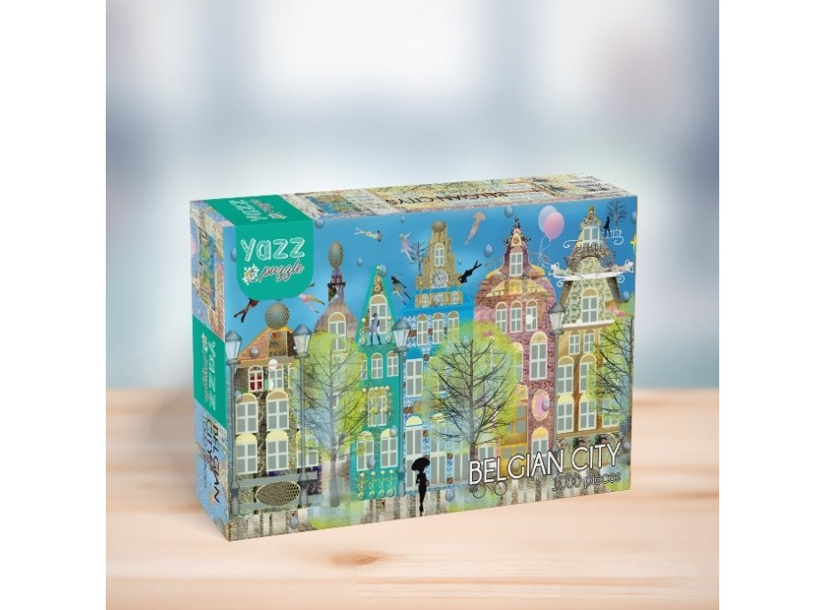 YAZZ Puzzle Belgické město 1000 dílků